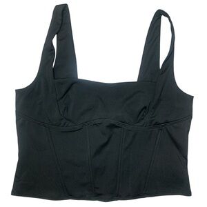 Edikted crop top black xlarge